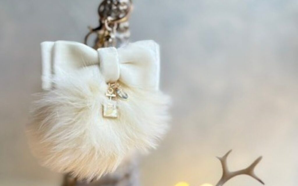 冬季限定！LoveRibbon® ファーリボンチャームレッスンM 東京日本橋リボンサロンyuuma